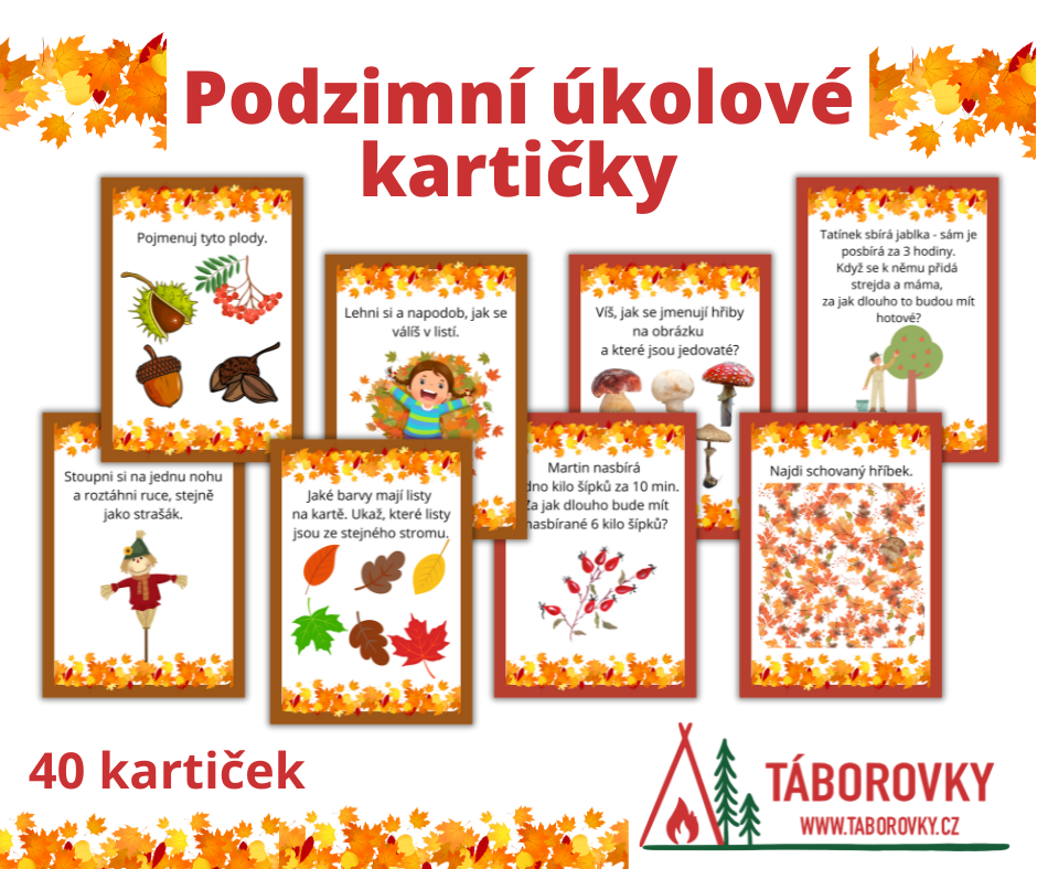 podzimni úkoly na šipkovanou pro děti 